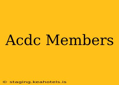 Acdc Members