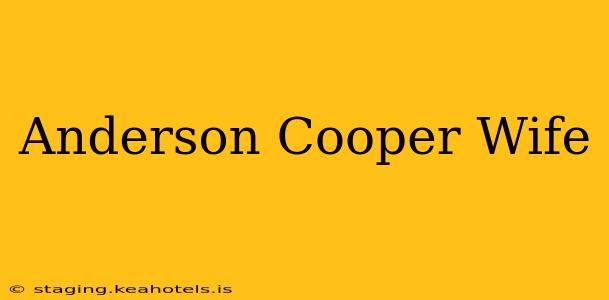 Anderson Cooper Wife