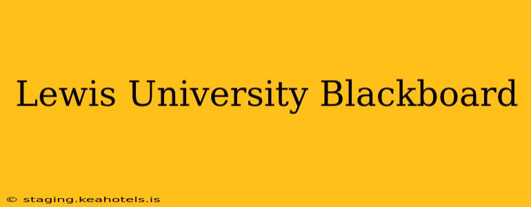 Lewis University Blackboard