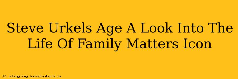 Steve Urkels Age A Look Into The Life Of Family Matters Icon